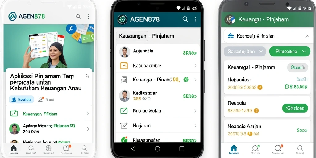 Antarmuka AGEN878 yang intuitif dan mudah digunakan untuk pinjaman.