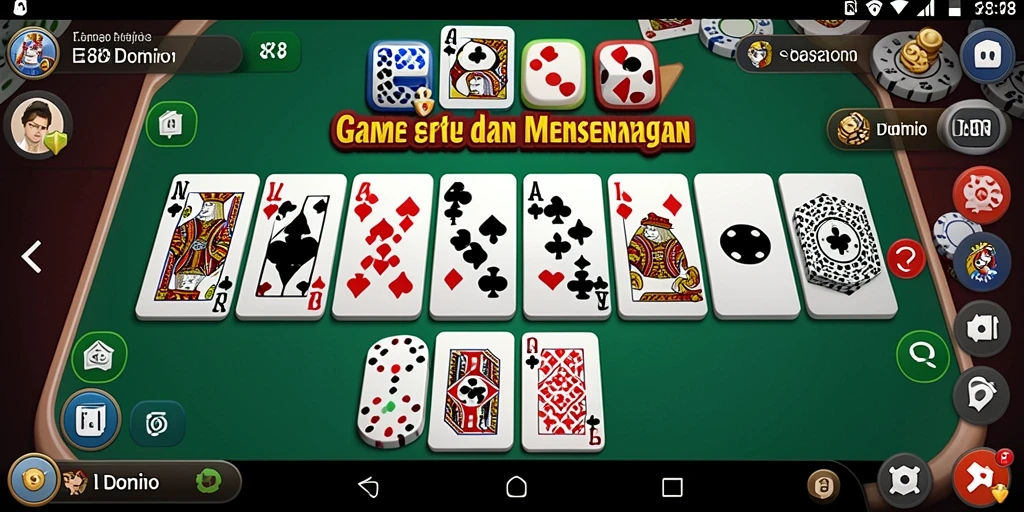 Tampilan antarmuka game domino E88 yang menarik dan interaktif.