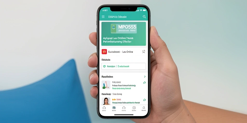 Tampilan antarmuka MPO555 yang intuitif dan mudah digunakan.