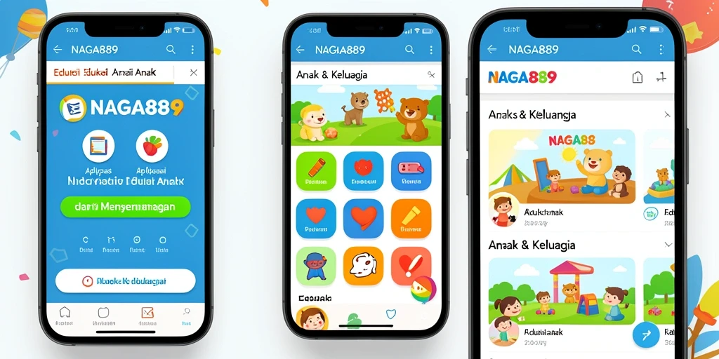 Antarmuka NAGA889 yang menarik untuk Edukasi Anak.