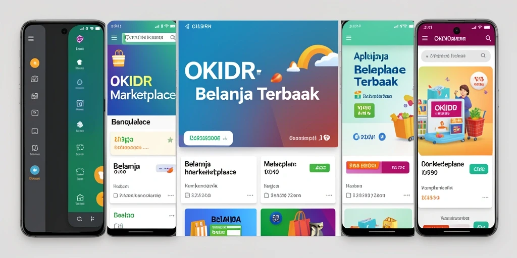 Tampilan antarmuka aplikasi OKIDR yang sederhana dan menarik.