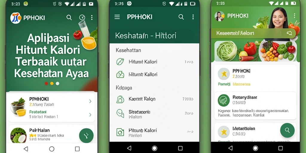 Tampilan antarmuka PPHOKI yang sederhana dan informatif.