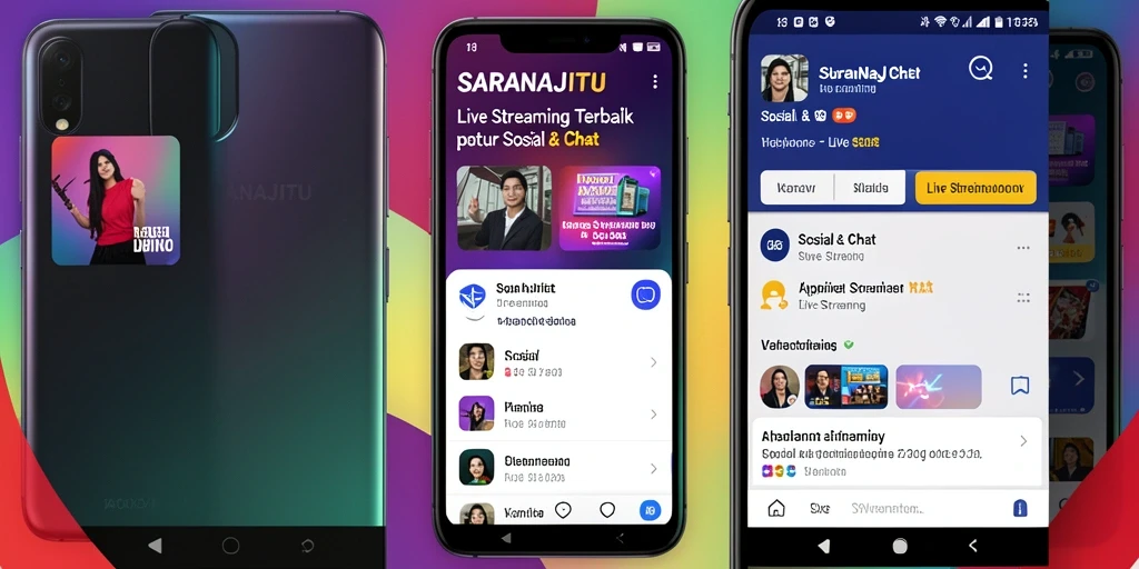 Antarmuka SARANAJITU yang interaktif saat live streaming.