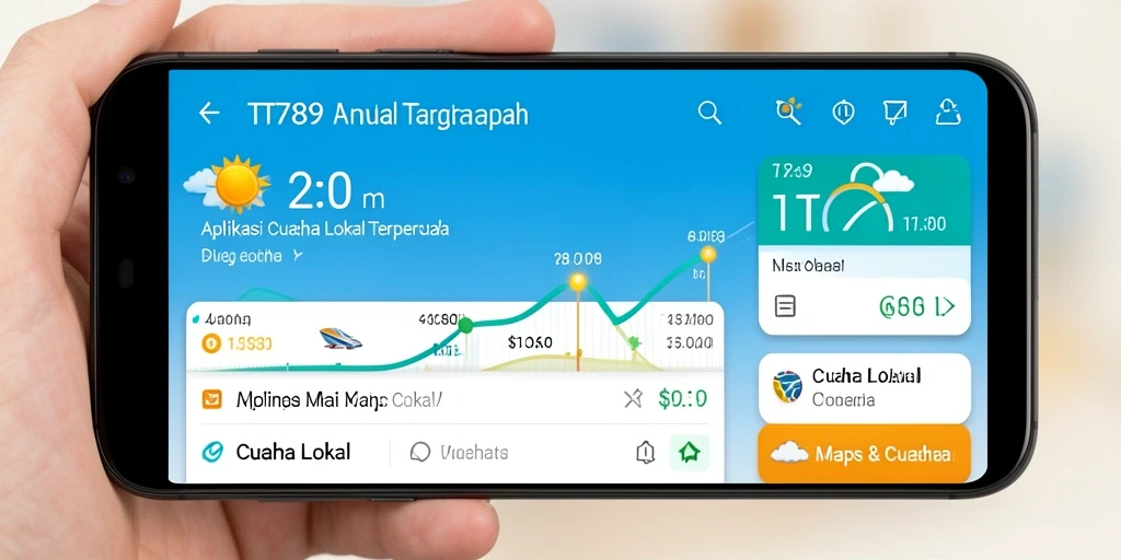 Tampilan antarmuka TT789 yang informatif untuk cuaca lokal.