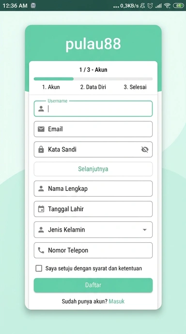 Cara Mudah Daftar Akun Pulau88 untuk Android
